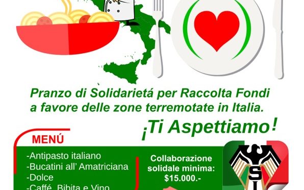 Bucatini all’Amatriciana: solidaridad desde Chile con Italia